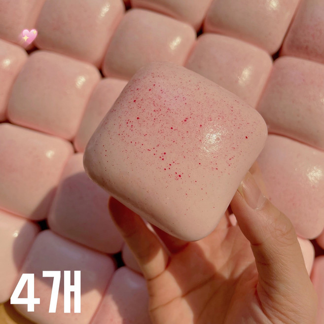 초촉촉 미니 말랑말랑 토스트 스퀴시 말랑이, 4개, 25g, 딸기 미니 토스트