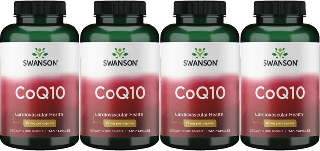 스완슨 코큐텐 코엔자임 큐텐 Q10 CoQ10 30mg, 4팩, 240정 - 쿠팡