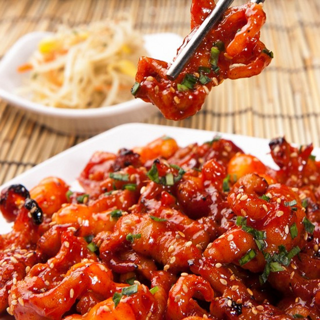 숲풀림식품 매콤 3대장 불막창 무뼈닭발 튜립닭발 골라담기, 03_튜립닭발 1팩(300g)