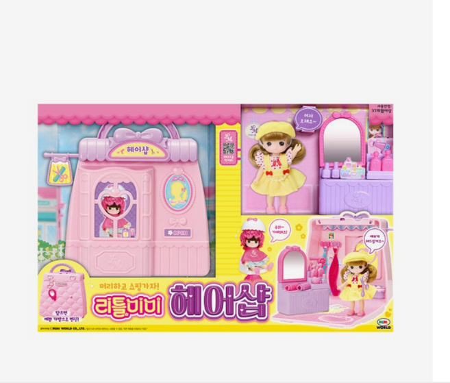 미미 리틀미미 헤어샵 여아 인형 선물 장난감, 다양, 1개
