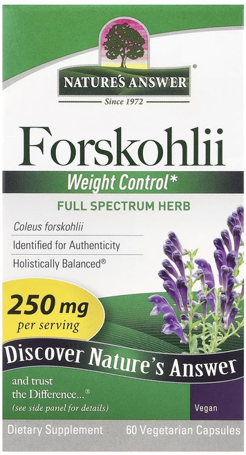 Nature's Answer 포스콜리 250mg 베지 캡슐 60정, NaturesAnswer포스콜리250mg베지캡슐60정, 1개 - 쿠팡