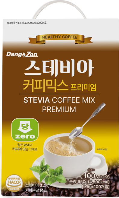 당존 닥터스원 스테비아 커피믹스, 9.5g, 100개입, 1개