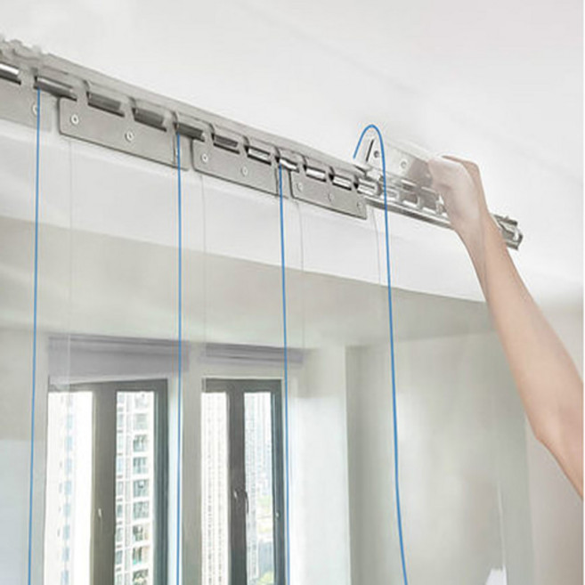 서울특수비닐 비닐커텐 비닐커튼 창고형 물류센터 PVC연질 냉동차 출입문비닐, 방충용(민자), 두께 2mm 폭 20cm, 1개