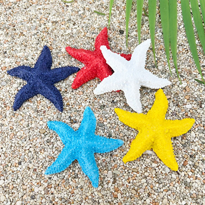 [동그라미] 컬러 불가사리 장식 여름 인테리어 소품, 5.화이트