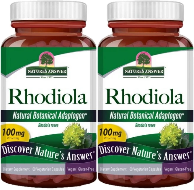 네이처스앤서 로디올라 홍경천 100mg, 2개, 60정 - 쿠팡