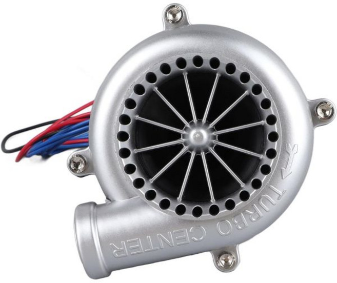 12V 터보 블로우 오프 밸브 시뮬레이터 사운드 효과 메이커 실버 특별 전자 가짜 배기 차량 오토바이