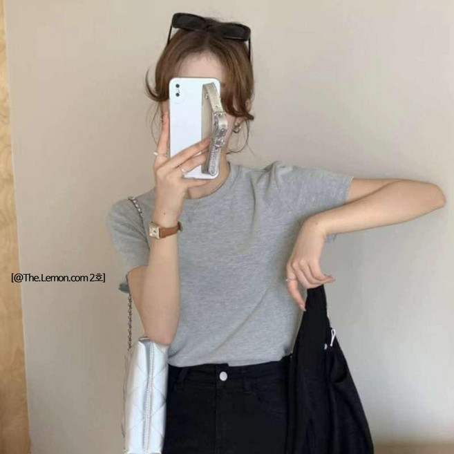 티셔츠 사계절 반팔 부드러운 이너 탄탄한소재 가을