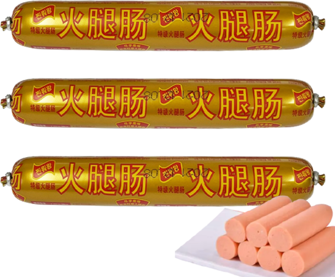 홍홍 중국식품 중국 찐뤄왕 진뤄왕 소시지 중국간식, 95g, 3개