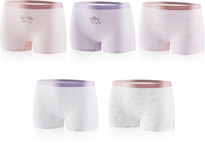 스콕스 여아 주니어 아동 유아 드로즈 사각 팬티 5개 1세트