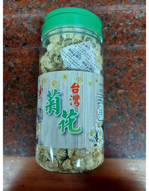 台灣白菊花 內容物：桂花 銀花 台灣菊 杭菊, 1個, 台灣菊花75克罐裝