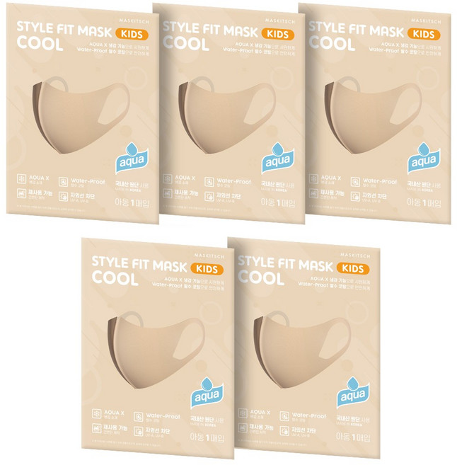 [마스키치] 스타일핏 쿨 아쿠아 마스크 5개 세트