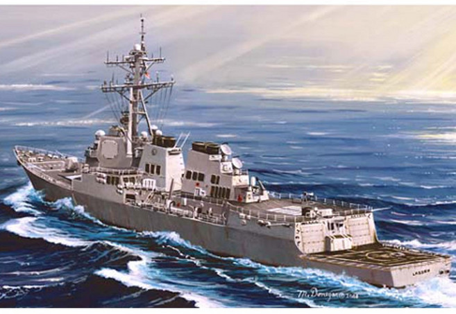 트럼페터 1/350 미해군 이지스구축함 DDG-82 라센 04526 함선 조립식 모형 프라모델, 1개