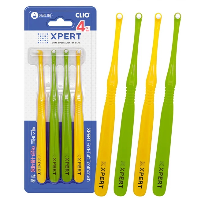 XPERT 어금니 틈새용 칫솔, 4개입, 1개 - 쿠팡