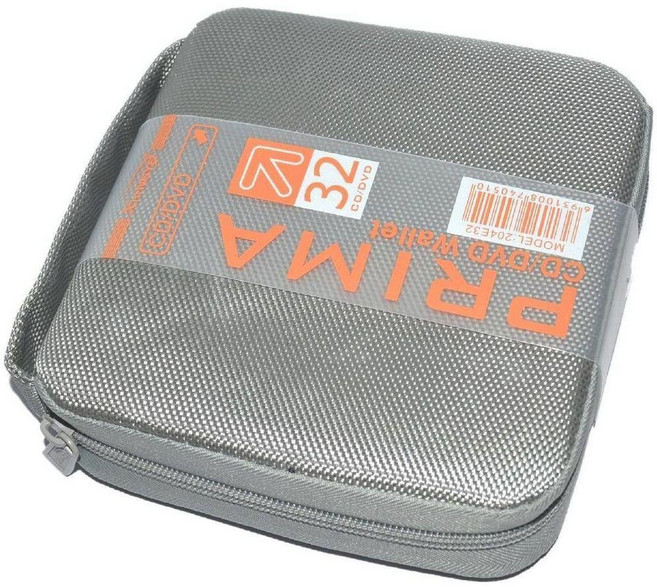XiNGYE CD/DVD收納包 96片/32片碟片保護盒, 雄業灰色32, 1個