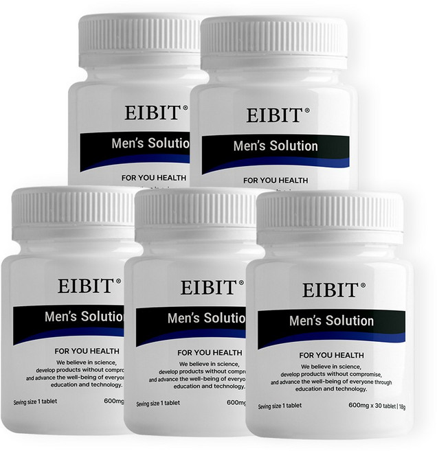 [근육 특허] 맨즈 솔루션 남성 지구력 활력 체력, 5개, 30정