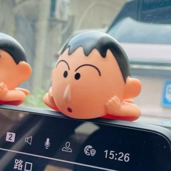 귀여운 차량용 컴퓨터 TV 부착용 피규어, 맹구