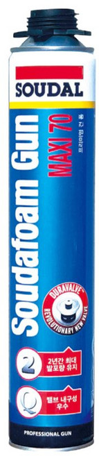 대용량 갓성비 수달 맥시70 우레탄폼단열재 시공 틈새 충전 충진 폴리우레탄 SOUDAL, 1개