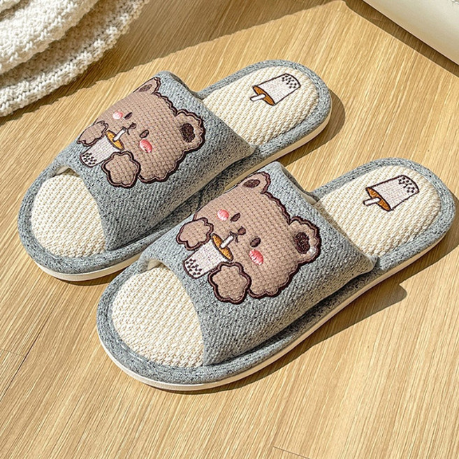 송강 층간소음방지 쿠션 거실화 거실 실내화 실내 슬리퍼, 그레이(남성), 1개