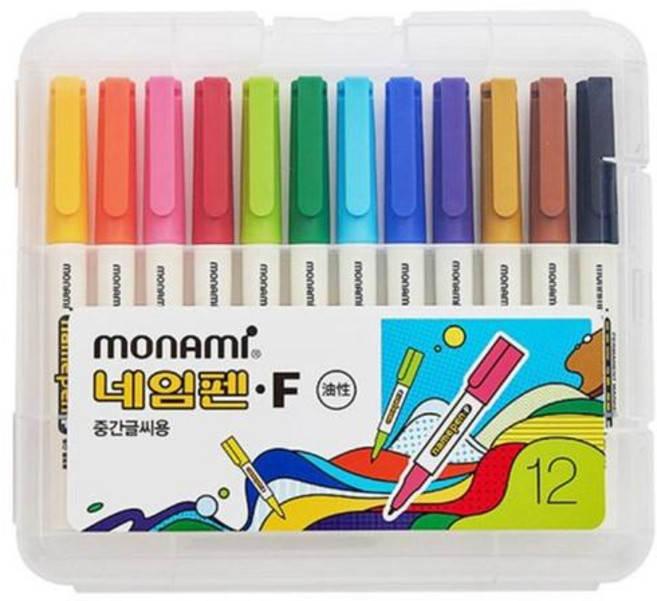 모나미 네임펜 F 12색 세트