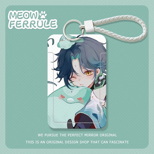 MEOW FERRULE 原神魈動漫周邊學生滑蓋卡套