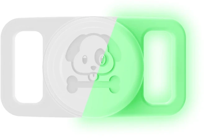 에어태그 강아지 고양이 GPS 위치추적기 방수 실리콘 숨김 루프 애완동물 목줄 분실방지 트래커 액세서리, 01 ACH288