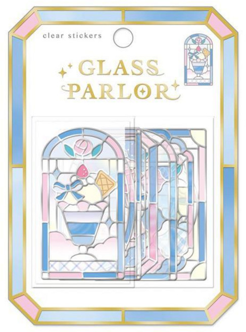 GLASS PARLOR 哥德彩色玻璃貼紙包, 1個, 01.蘇打巴菲 101227, 哥德彩色