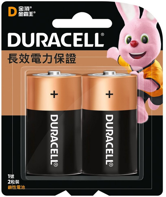 DURACELL 金頂 1號D 鹼性電池, 1個, 1入, 1個裝