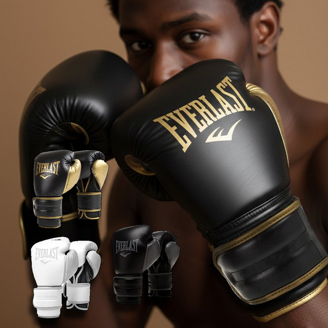 에버라스트 복싱글러브 POWEROCK2, 1세트, 블랙