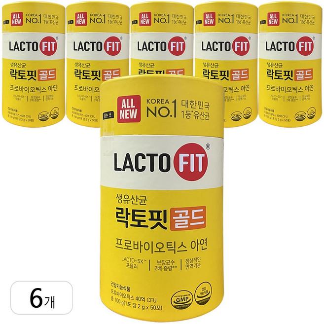 종근당건강 락토핏 골드, 600, 6개