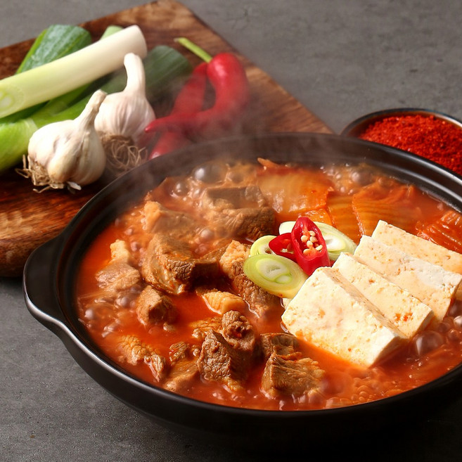 올담 돼지고기김치찌개 2인분 1.2kg 사리면1봉, 1개