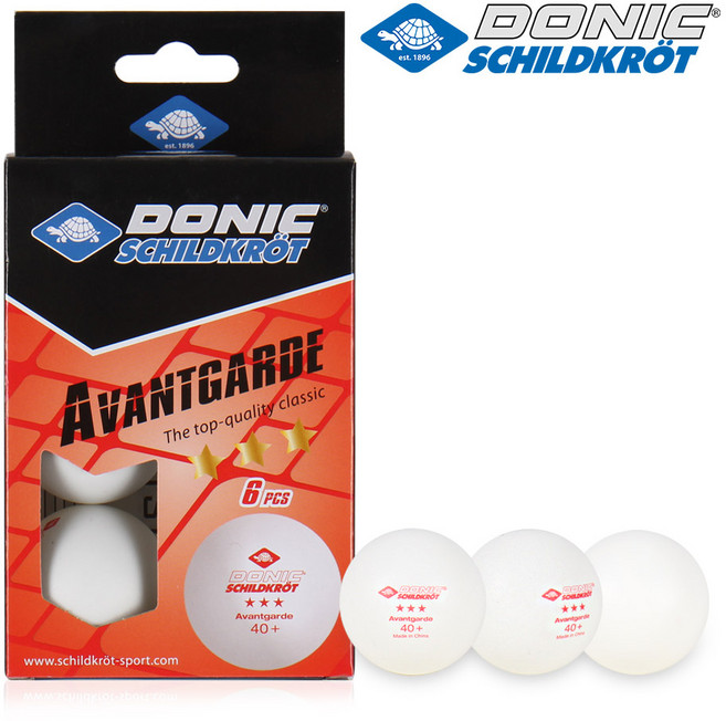 Donic 도닉 아방가르드 3성 탁구공 40+ / 시합용 경기용 탁구공, 1개