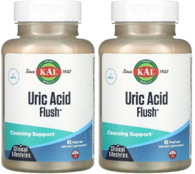 칼 요산 플러시 타트체리 아티초크 보스웰리아 60캡슐 4주분, 2개 - 쿠팡