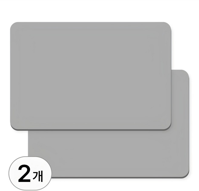 투데이리빙 2개 세트 빨아쓰는 규조토 발매트 모던 욕실 매트 대리석 화장실 미끄럼방지매트 주방 잡화 물흡수 발판, 그레이