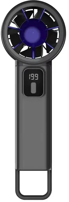 샤오미 미니 팬 터보 저소음 휴대용 선풍기: 199단계 속도 조절 초경량 및 긴 배터리 수명 - 어디서든 시원, 01 회색