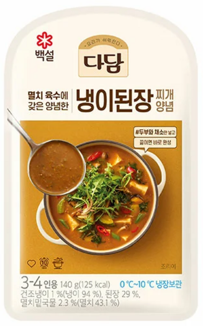 백설 다담 냉이된장 찌개양념, 140g, 20개