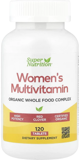 몸관리하세요 겨울입니다 Super Nutrition 유기농 천연 식품 여성용 종합비타민 120정 특별관리진행, SuperNutrition유기농천연식품여성용종합비타민1, 1개 - 쿠팡