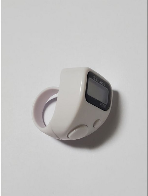 *小邑的家* 505 迷你手指計數器 念佛計數器 輕巧便攜 精準計數 多功能用途, 白色, 1個