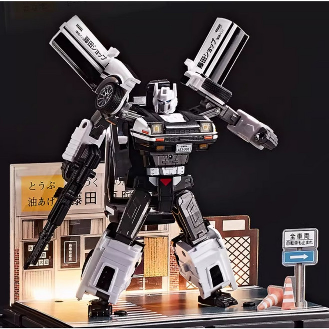 杯麵宅品 AE86合金 變形機器人, 1個, AE86+豆腐店發光場景底座