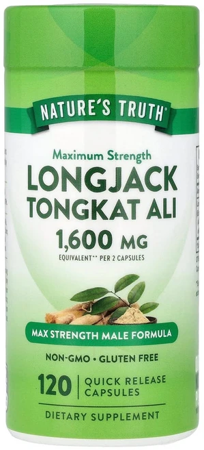 아이허브 네이처스 트루스 롱잭 통캇알리 1600mg 캡슐 120정(개당 800mg), NTH12022, 1개 - 쿠팡