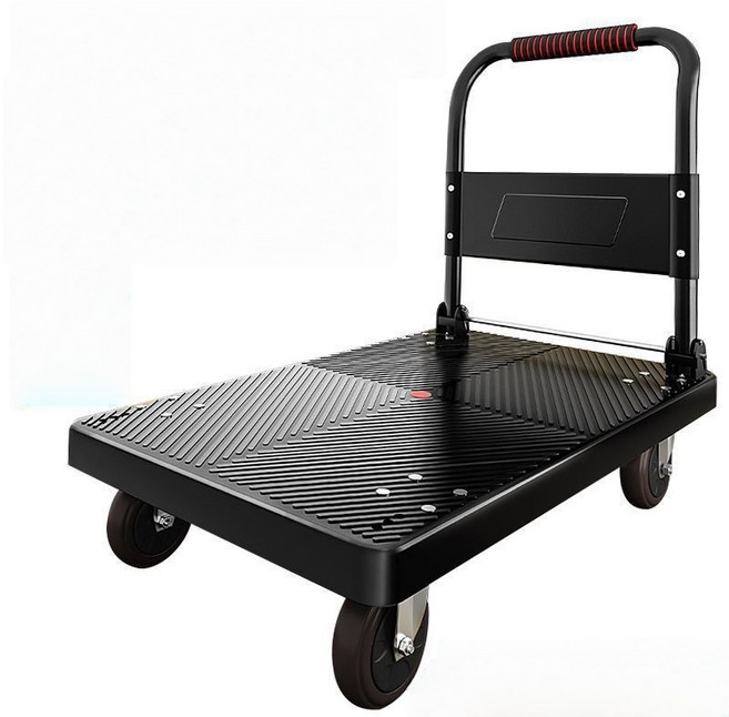 TaiStar 저소음 접이식 손수레 카트카트 T856-004, 1개, 블랙90x60CM