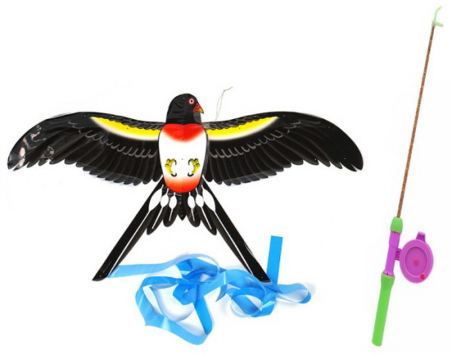 대형 낚시대 꼬리연 제비 연 50cm 초대형 연날리기, 1개