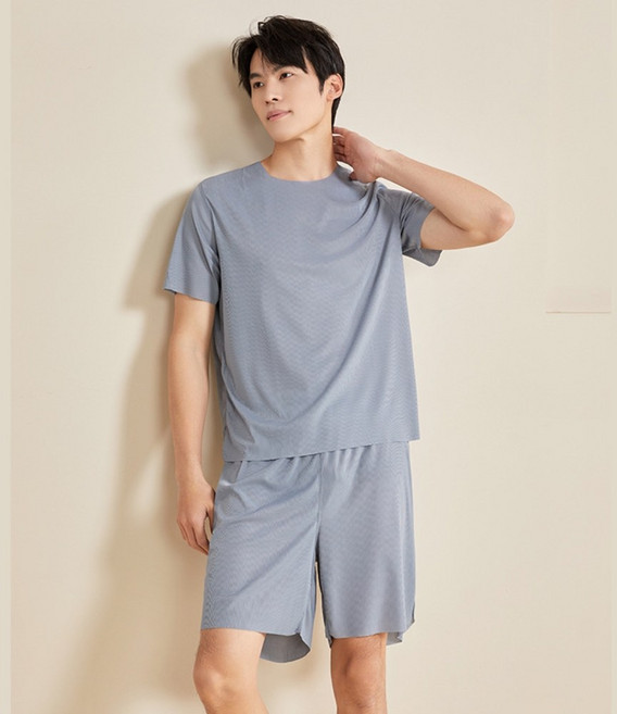 위즈플러스샵 여름 반팔 냉감 잠옷 세트 빅사이즈 홈웨어