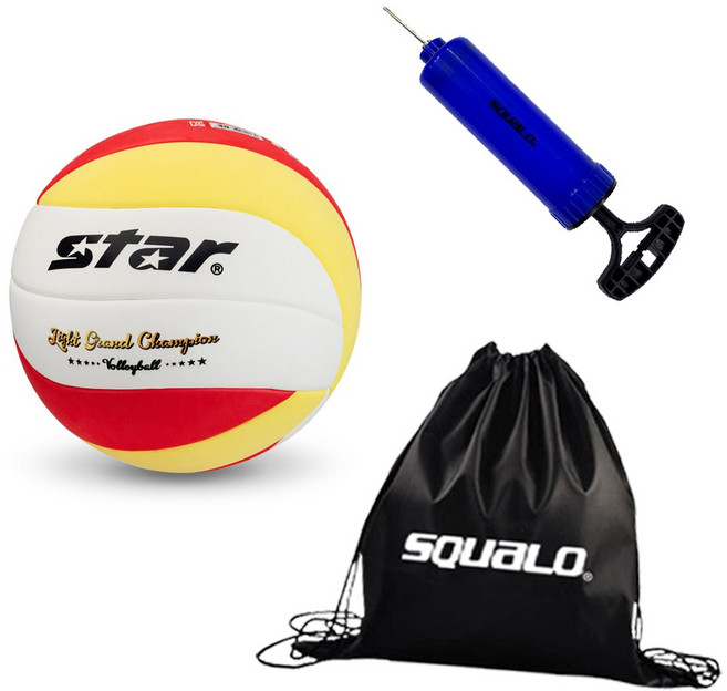 스타 라이트 그랜드챔피언 CB905 5호 배구공 경량모델, CB905+ SQUALO 공가방 & 펌프