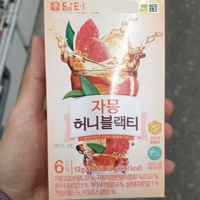 담터 자몽 허니블랙티, 13g, 6개입, 1개