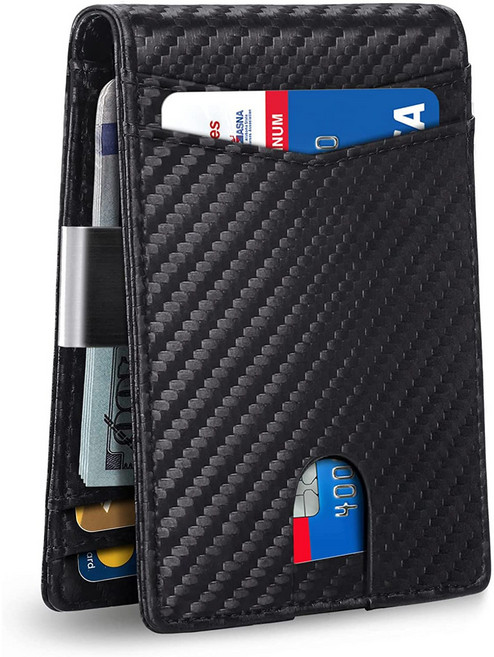 남자 남성 도난방지 자동 슬라이드 카드지갑 RFID