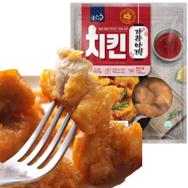 국내산 순살 닭다리 치킨 가라아게 500g 1kg, 1개