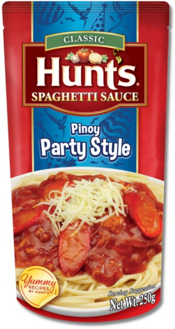 Hunts Sapaghetti Sauce Pinoy Party Style 헌츠 스파게티소스 피노이 스타일, 1개, 250g