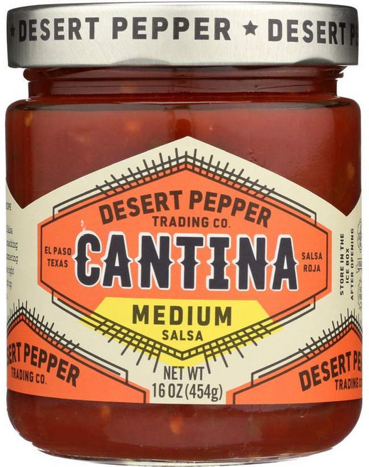 데저트 페퍼 트레이딩 칸티나 살사 미디엄 레드 473.2ml, 1개