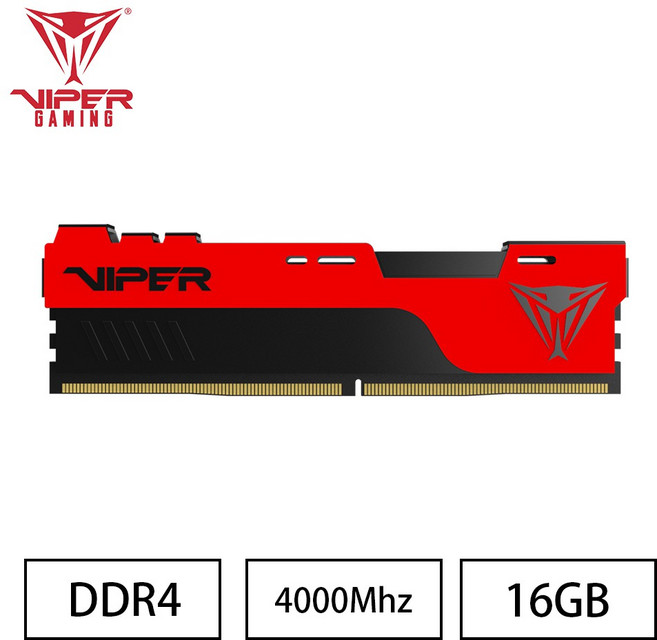 VIPER ELITE II DDR4 4000MHz 16GB 桌上型記憶體, PVE2416G400C0, 1個