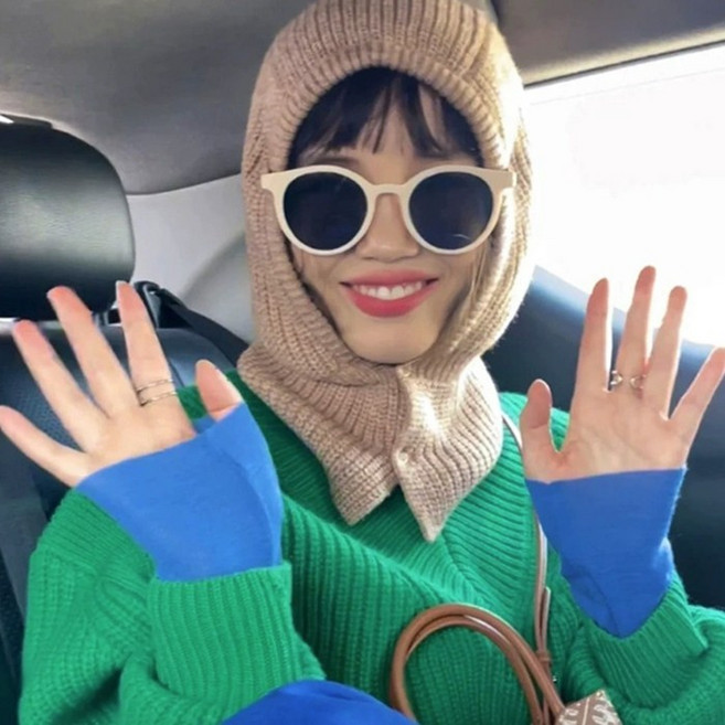 OSON 니트 후드 넥워머 바라클라바 남녀공용 겨울 따뜻한 머플러 코디